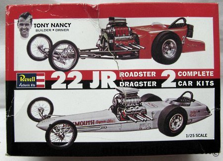 Revell 1/25 Tony Nancy's '22 JR' Roadster and Dragster (2 Kits), 85-1224 plastic model kit